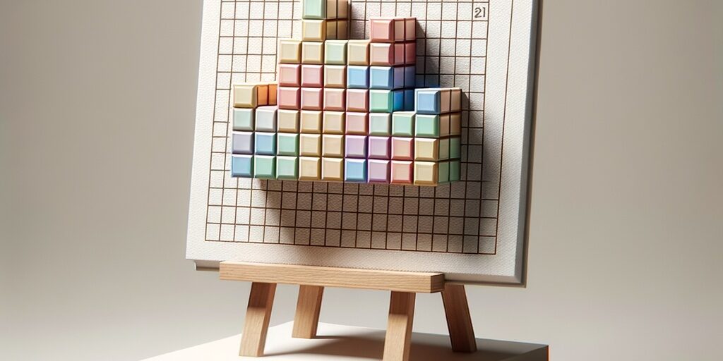 Advertising,-,Podium,Photo,Of,Tetris,Blocks,Laid,Out,On
